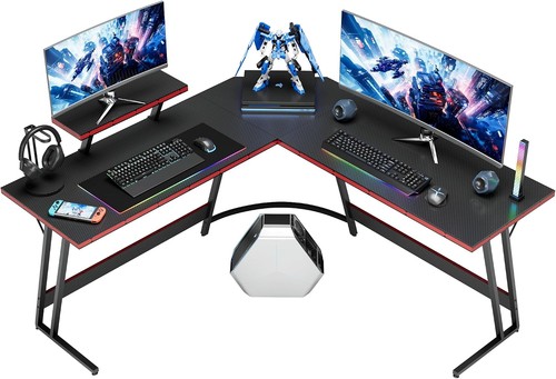 Homall shaped gaming desk - l,
