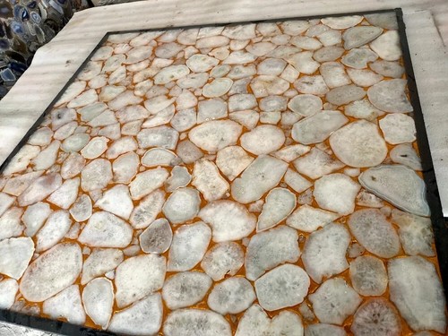 Agate geode dining - agate,