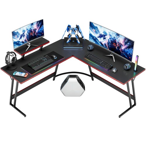 Shaped gaming desk - l,